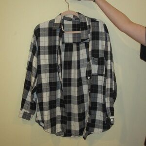 Black and white flannel